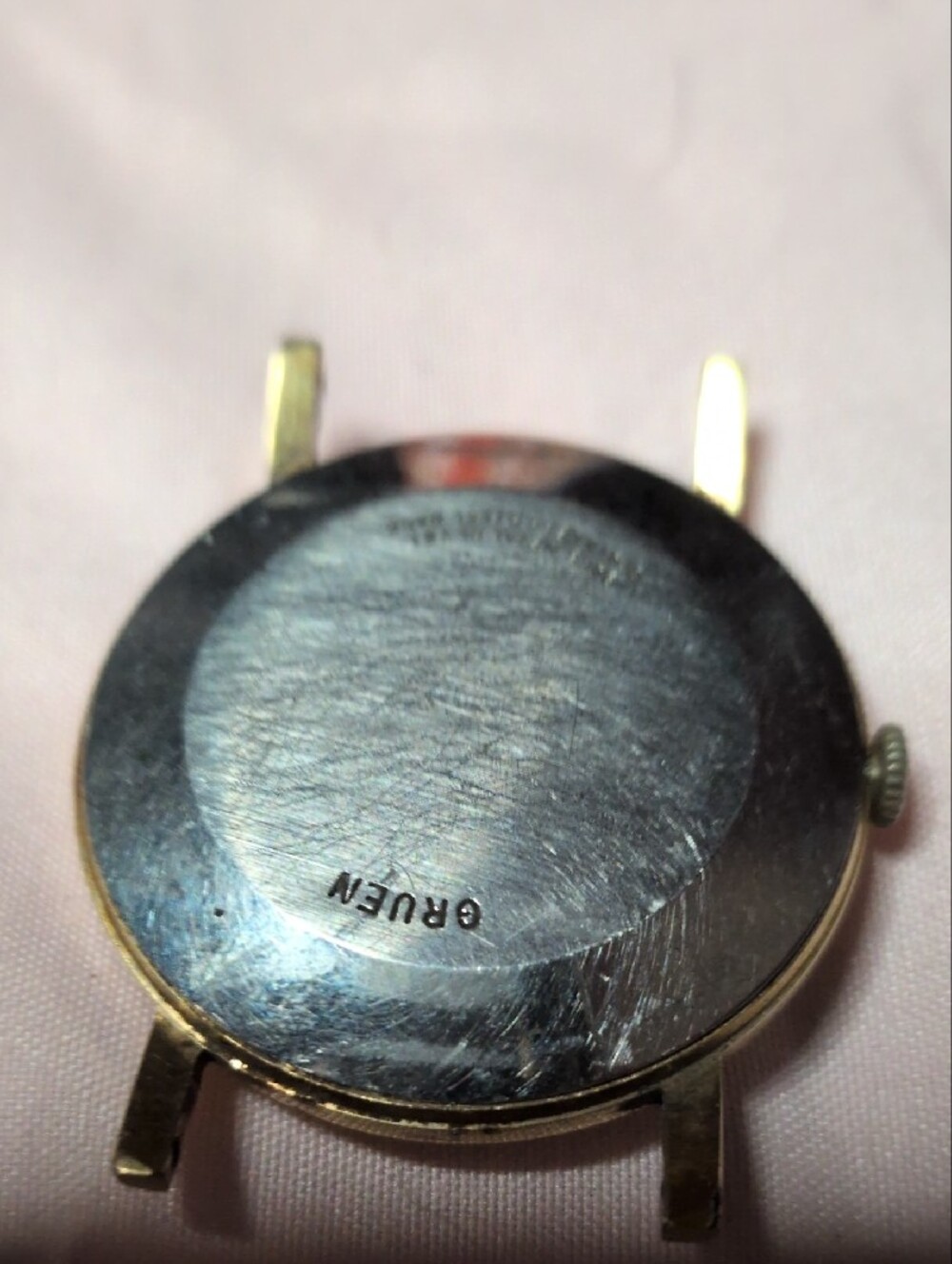 Gruen Precision Vintage Gold Tone Men's Watch Face - Gold - Picture 5 of 8